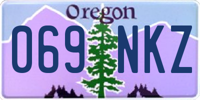 OR license plate 069NKZ