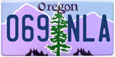 OR license plate 069NLA