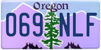 OR license plate 069NLF