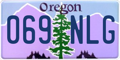 OR license plate 069NLG