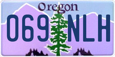 OR license plate 069NLH