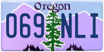 OR license plate 069NLI