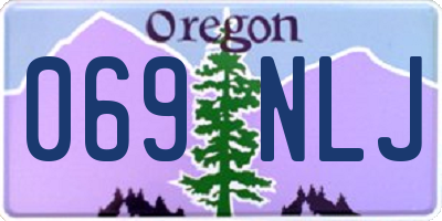 OR license plate 069NLJ