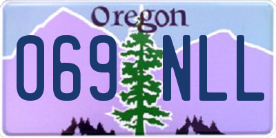 OR license plate 069NLL
