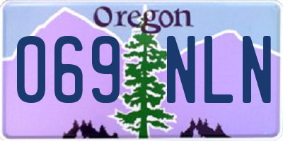 OR license plate 069NLN
