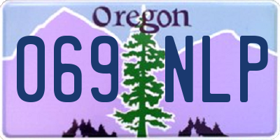 OR license plate 069NLP