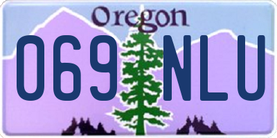 OR license plate 069NLU