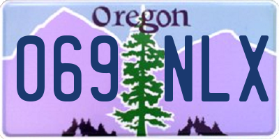 OR license plate 069NLX