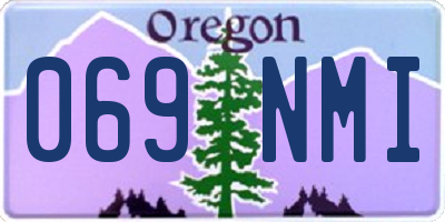 OR license plate 069NMI