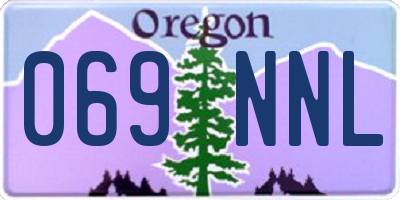 OR license plate 069NNL