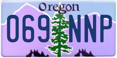 OR license plate 069NNP