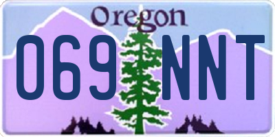 OR license plate 069NNT