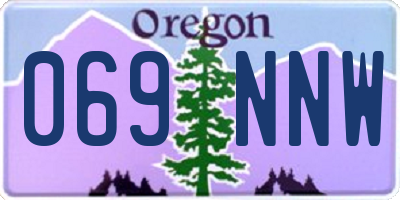 OR license plate 069NNW