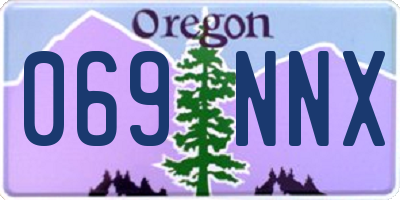 OR license plate 069NNX