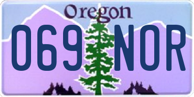 OR license plate 069NOR