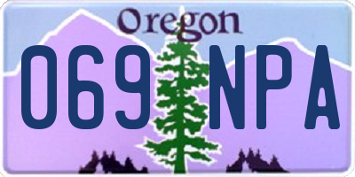 OR license plate 069NPA