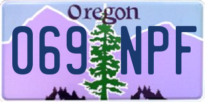 OR license plate 069NPF