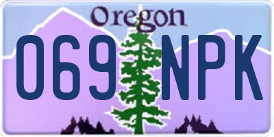 OR license plate 069NPK