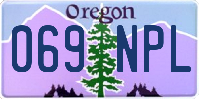 OR license plate 069NPL