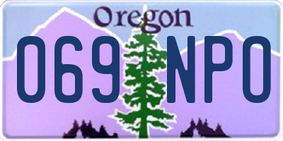 OR license plate 069NPO