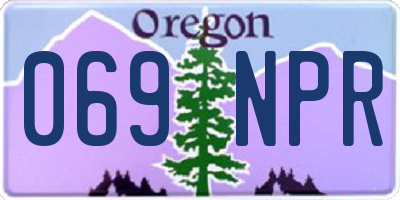 OR license plate 069NPR