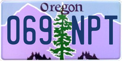 OR license plate 069NPT