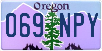 OR license plate 069NPY