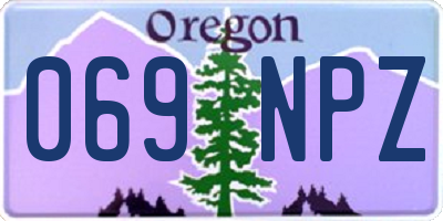 OR license plate 069NPZ