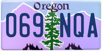 OR license plate 069NQA