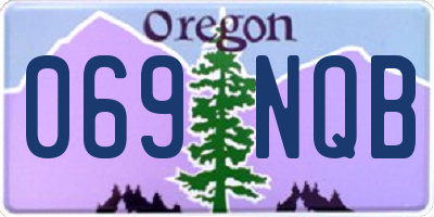 OR license plate 069NQB