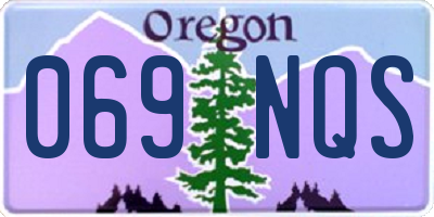 OR license plate 069NQS