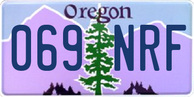 OR license plate 069NRF