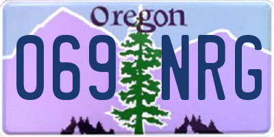 OR license plate 069NRG