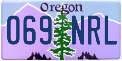 OR license plate 069NRL