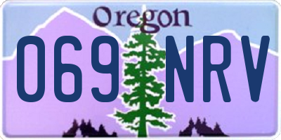 OR license plate 069NRV