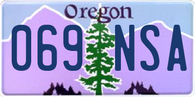 OR license plate 069NSA
