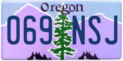 OR license plate 069NSJ