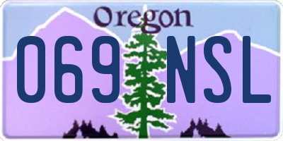 OR license plate 069NSL