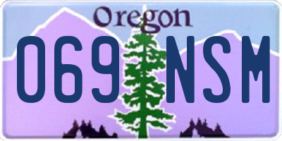 OR license plate 069NSM