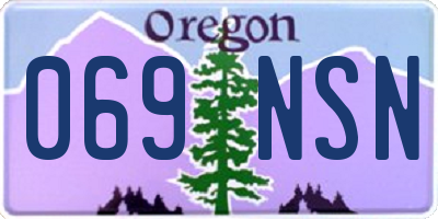 OR license plate 069NSN