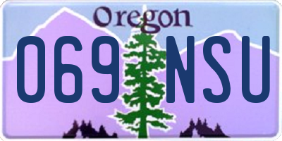 OR license plate 069NSU