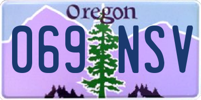 OR license plate 069NSV
