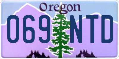 OR license plate 069NTD
