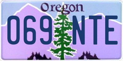 OR license plate 069NTE