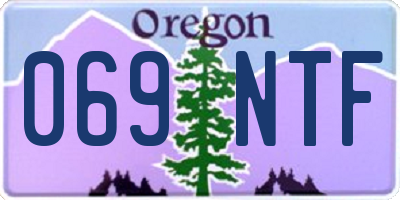 OR license plate 069NTF