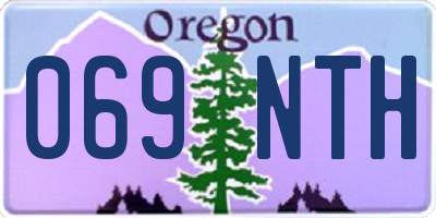 OR license plate 069NTH