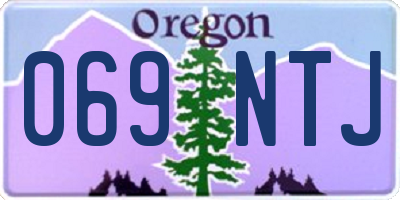 OR license plate 069NTJ