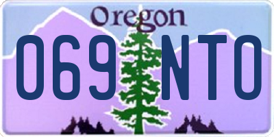 OR license plate 069NTO