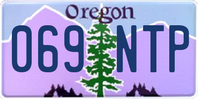 OR license plate 069NTP