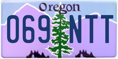 OR license plate 069NTT
